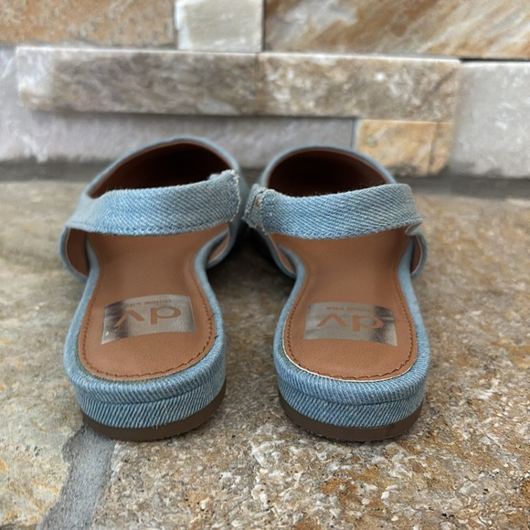 NEW Dolce Vita Classy denim slingback flats - Picture 5 of 8